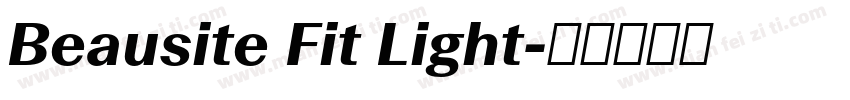 Beausite Fit Light字体转换